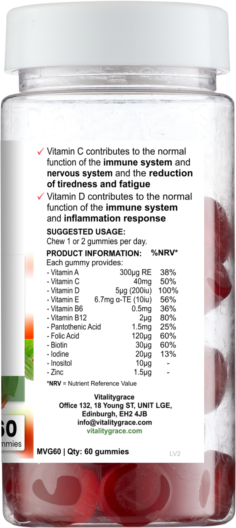 Nutragrace Gummies/Dietary Supplement