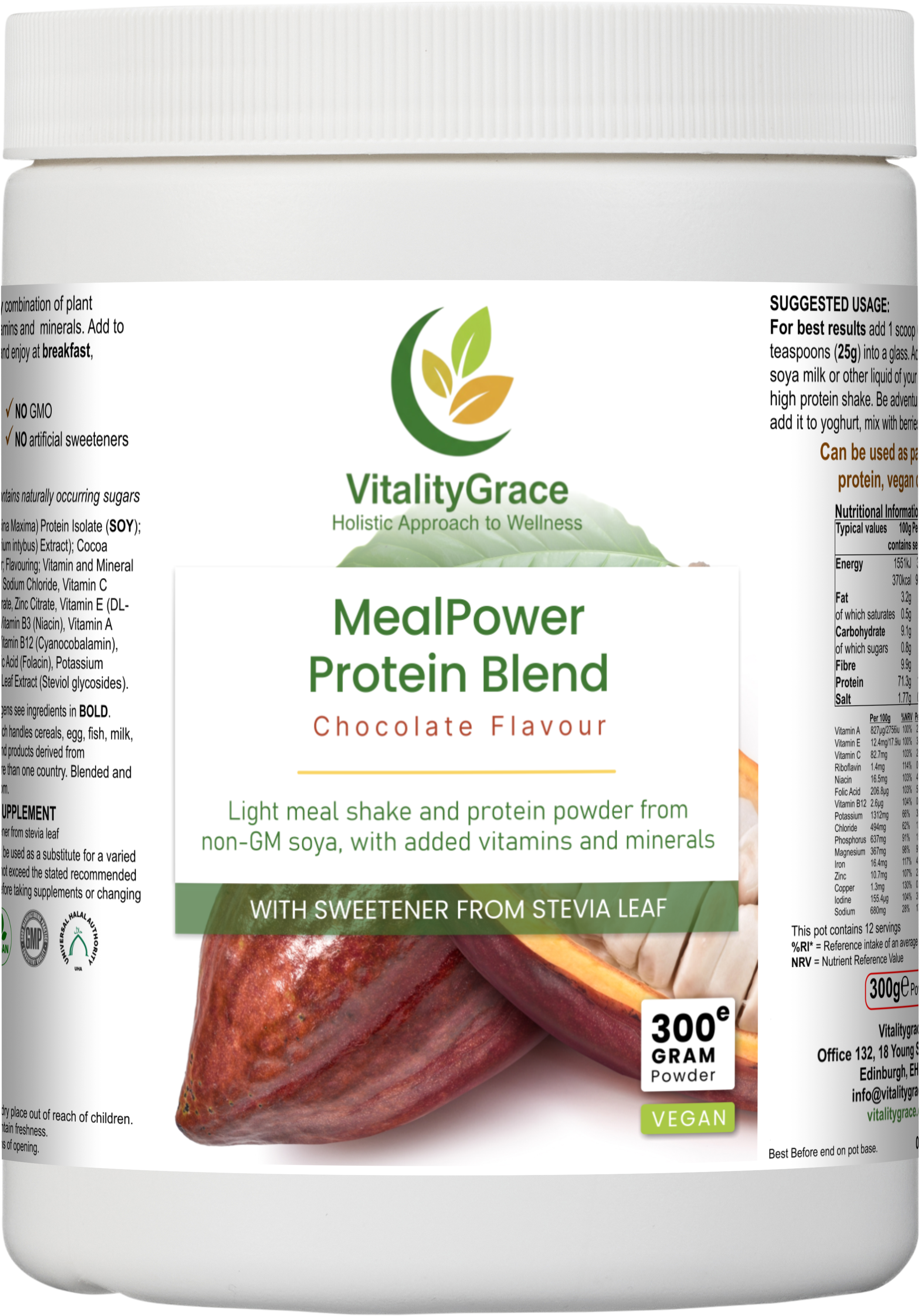 MealPower Protein Blend Chocolate Flavor – Vitalitygrace