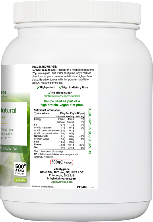 PeaPower Natura Clean Plant Protein for every day Wellness